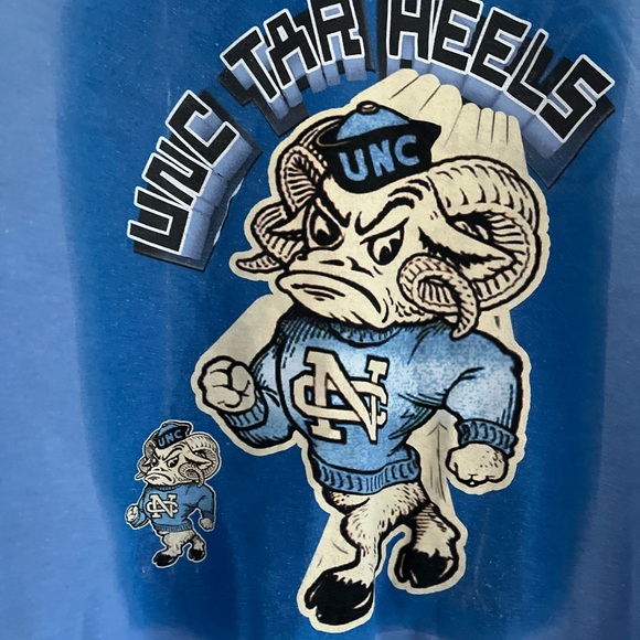 Retro UNC University of North Carolina Tar Heels Sweatshirt Size Medium Tarheels - Picture 6 of 12